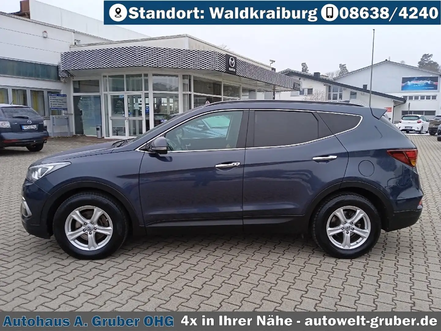 Hyundai SANTA FE 2.2 CRDI 4WD Premium+LED+Pano+Leder+19 Grau - 2