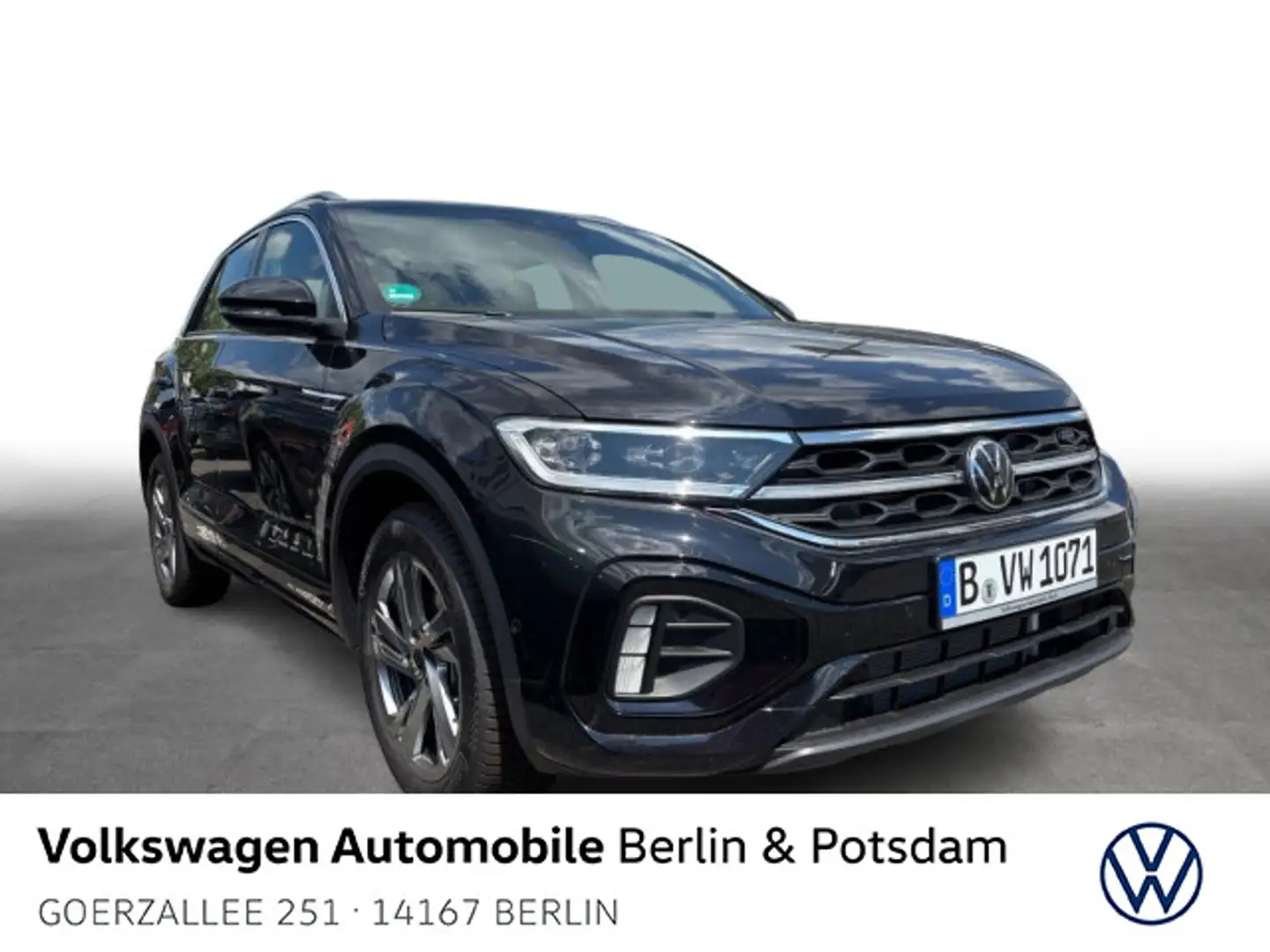 Volkswagen T-Roc 1.5 l TSI DSG R-Line Navi R-Kam PDC Telef. Schwarz - 1