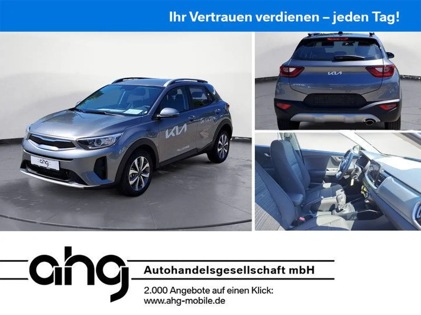 Kia Stonic 1.0 T-GDI Vision %%AKTION%% Grigio - 1
