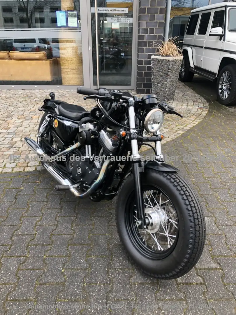 Harley-Davidson XL 1200 X Sportster Eight 48 1. Hd.Erstausl m Cert Czarny - 1