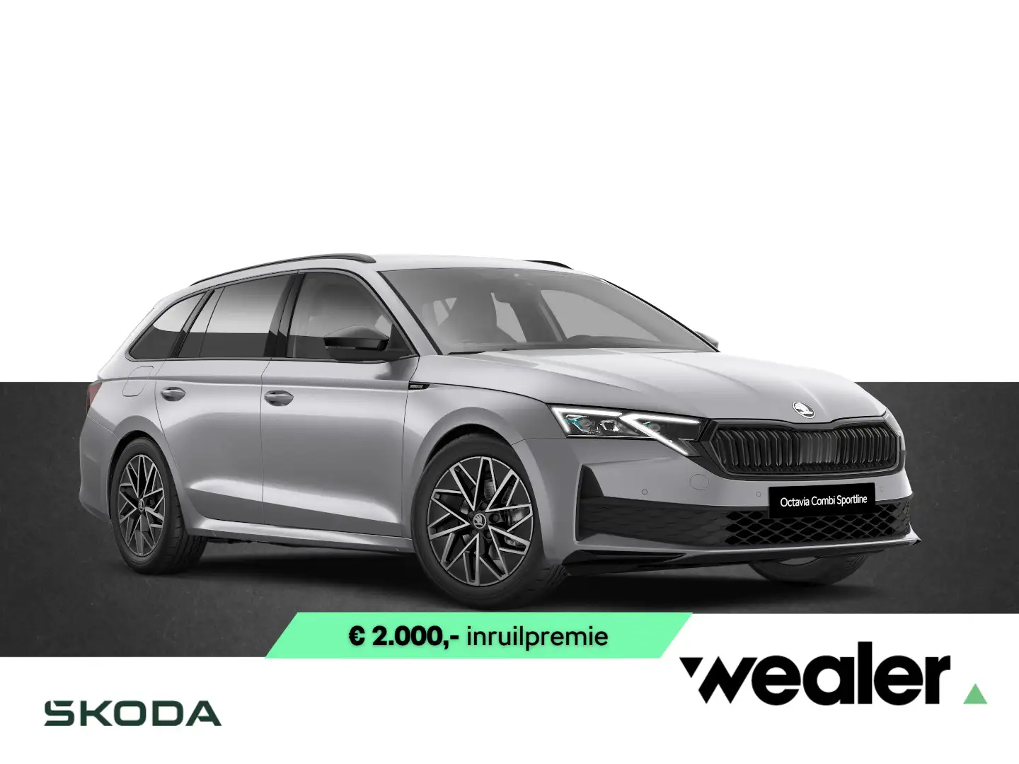 Skoda Octavia combi Sportline Tour 1.5 TSI 150 PK DSG | Automaat Zilver - 1
