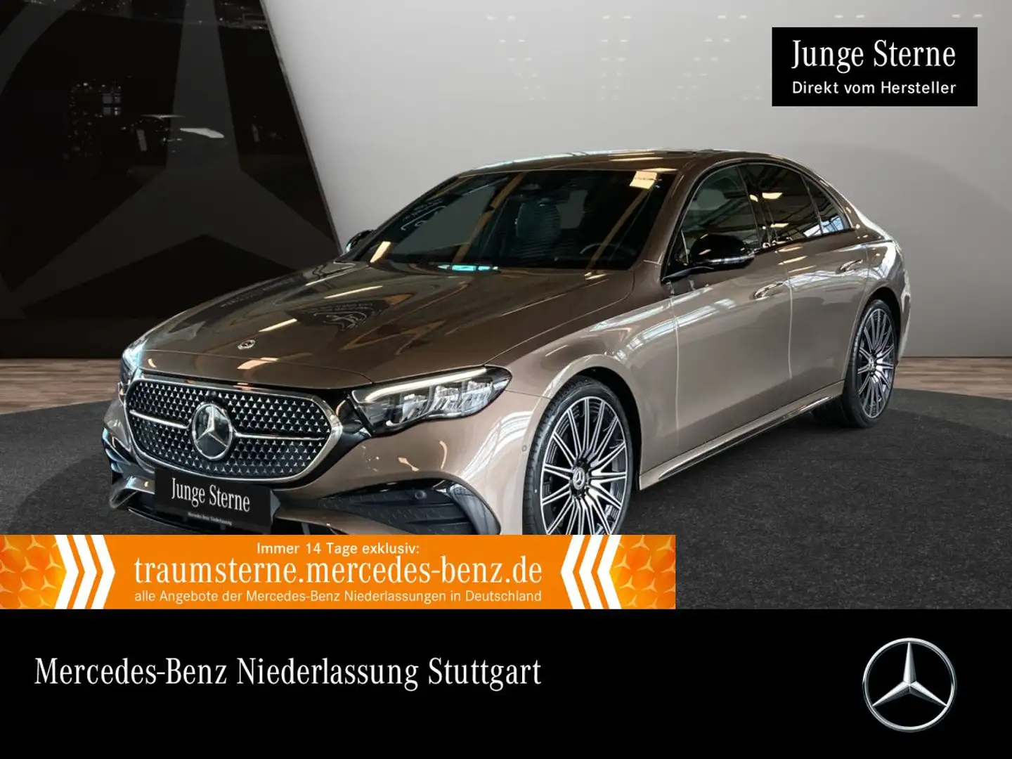 Mercedes-Benz E 200 AMG Burmester Distr. LED Kamera Spurhalt-Ass Braun - 1