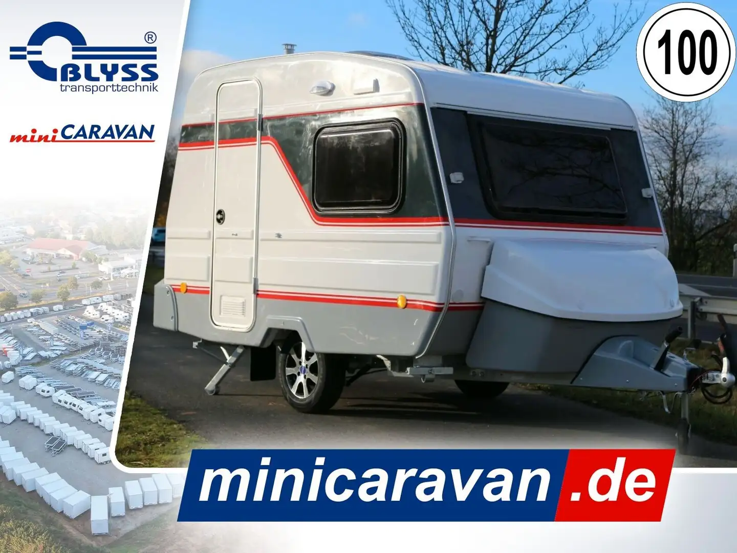 Niewiadow Wohnwagen N126N, 850 kg, Heizung Weiß - 1
