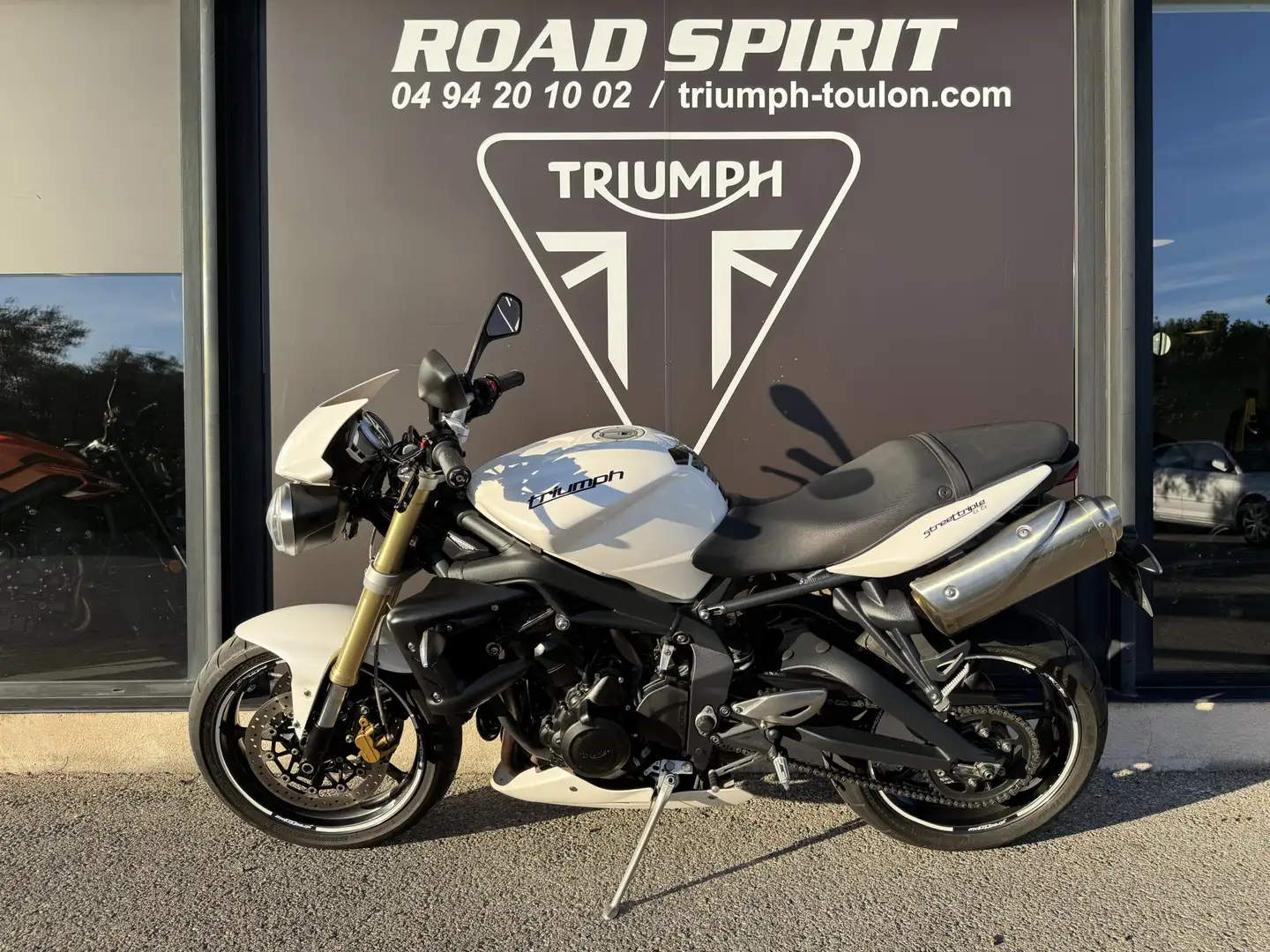 Triumph Street Triple 675 Blanc - 2