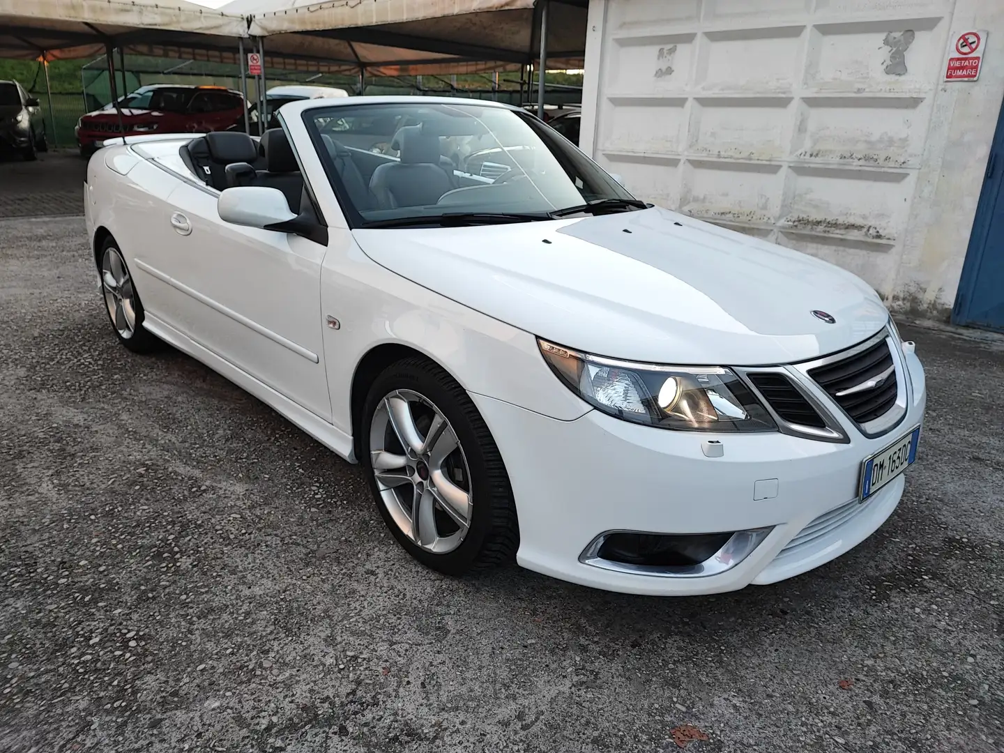 Saab 9-3 180 CV TTiD Aero  Cabrio KM 102.000 Bianco - 2