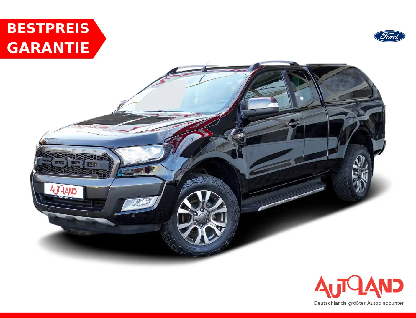 Ford Ranger 3.2 TDCi Wildtrak Extrakabine 4x4 AHK DAB Black - 1