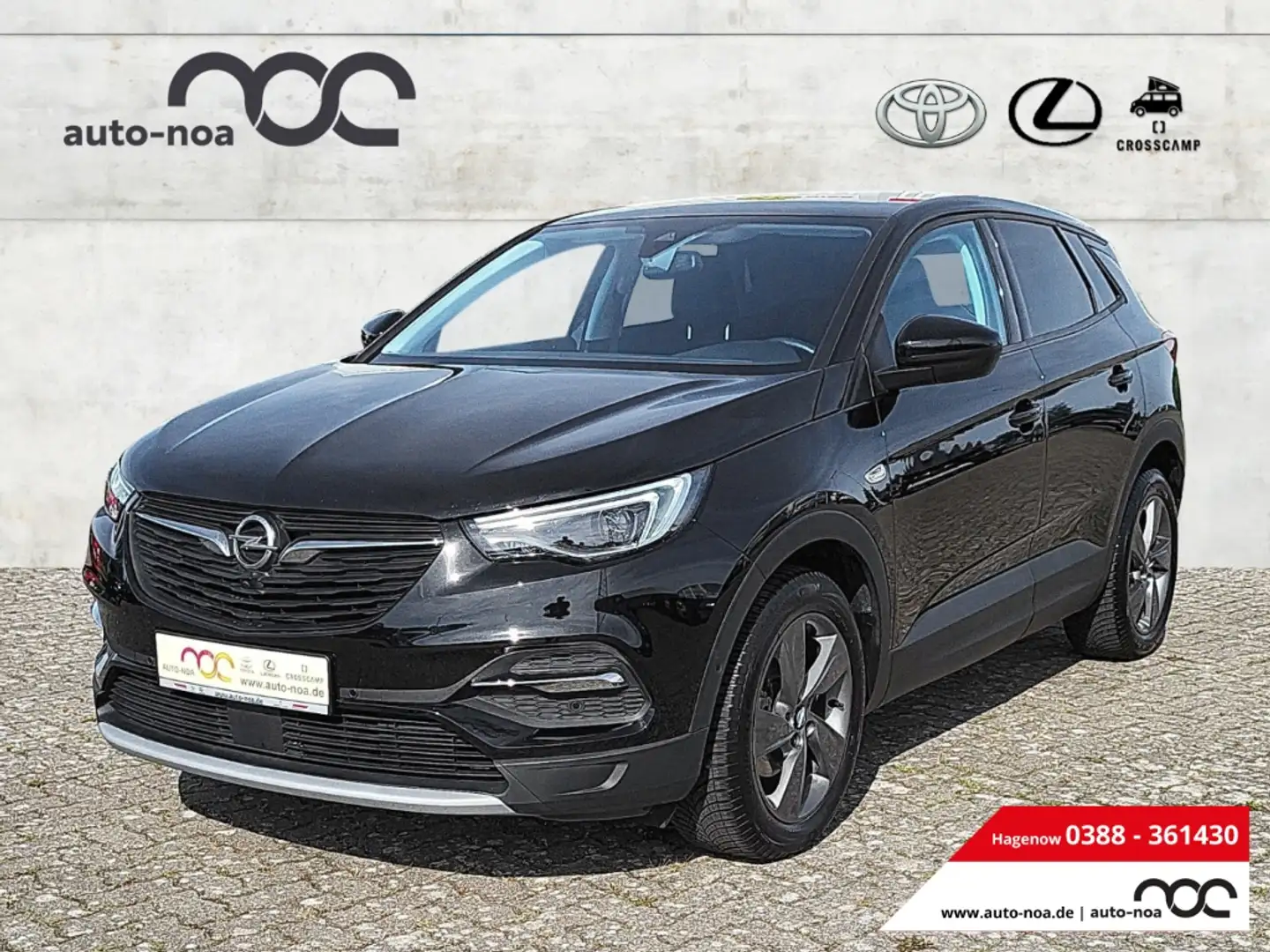 Opel Grandland Elegance 1.2 Turbo Autom. Navi Sitzheizung PDC vo/ Schwarz - 1