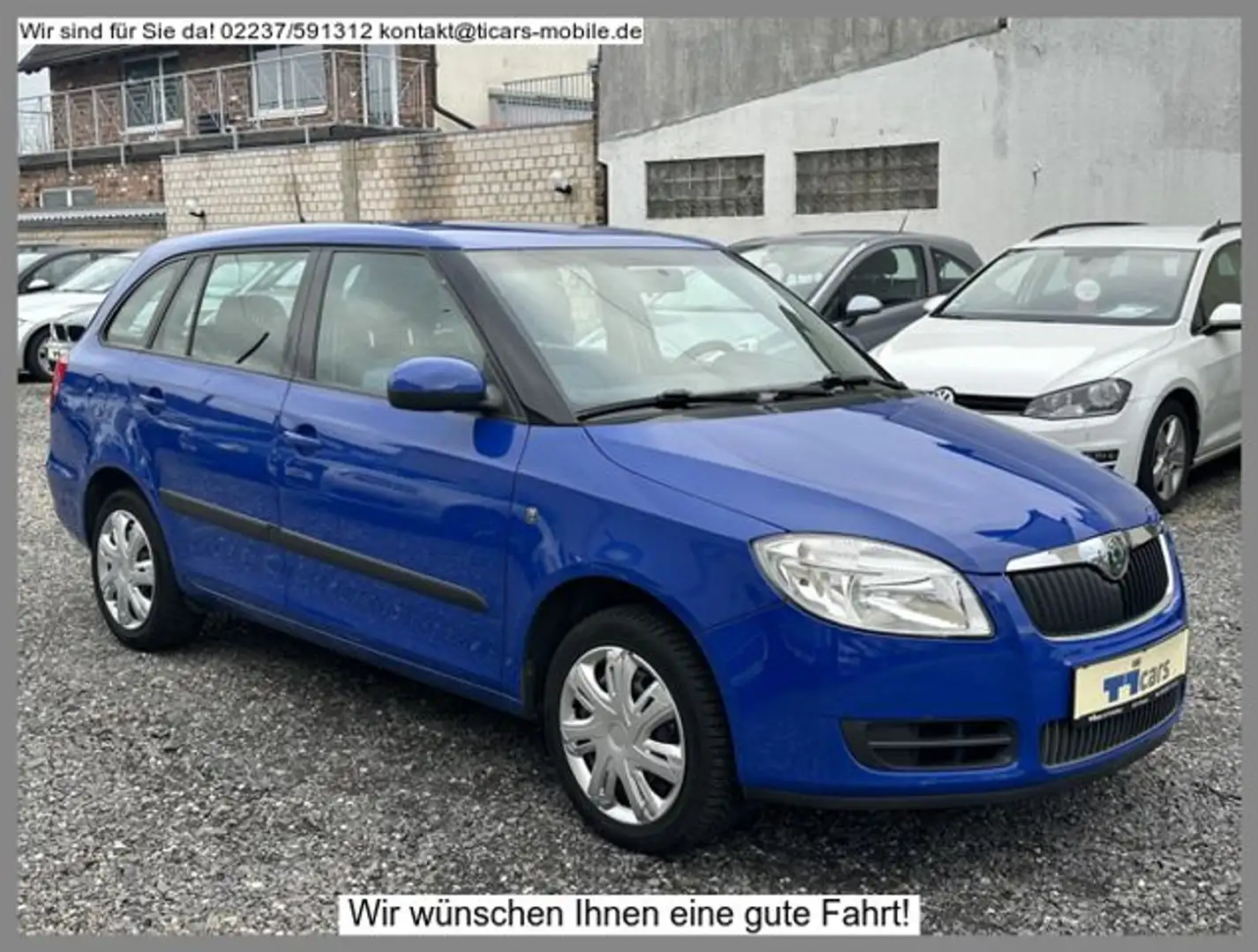 Skoda Fabia Ambiente *2.Hand,PDC,Klima,Garantie,AHK* Blau - 2