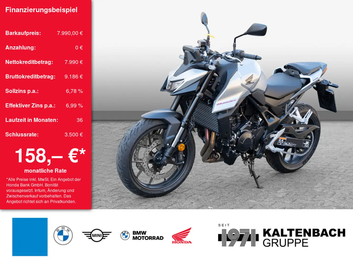 Honda CB 750 Hornet LED SCHEINWERFER Stříbrná - 1