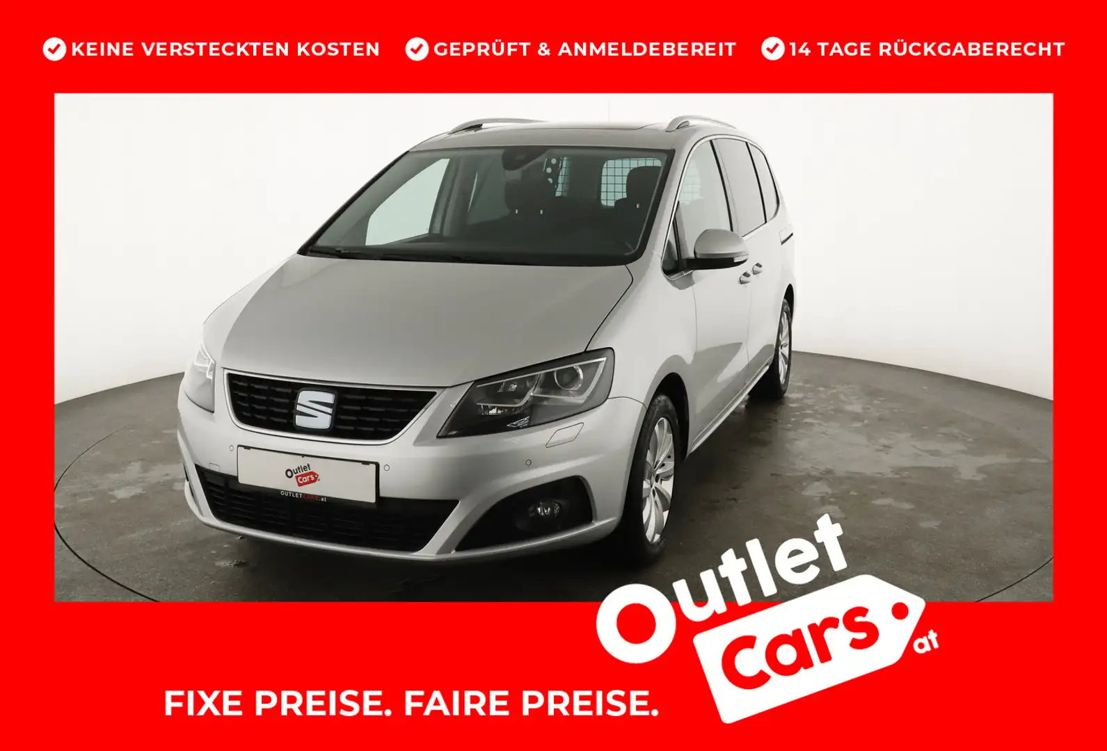SEAT Alhambra Executive TDI DSG Argent - 1