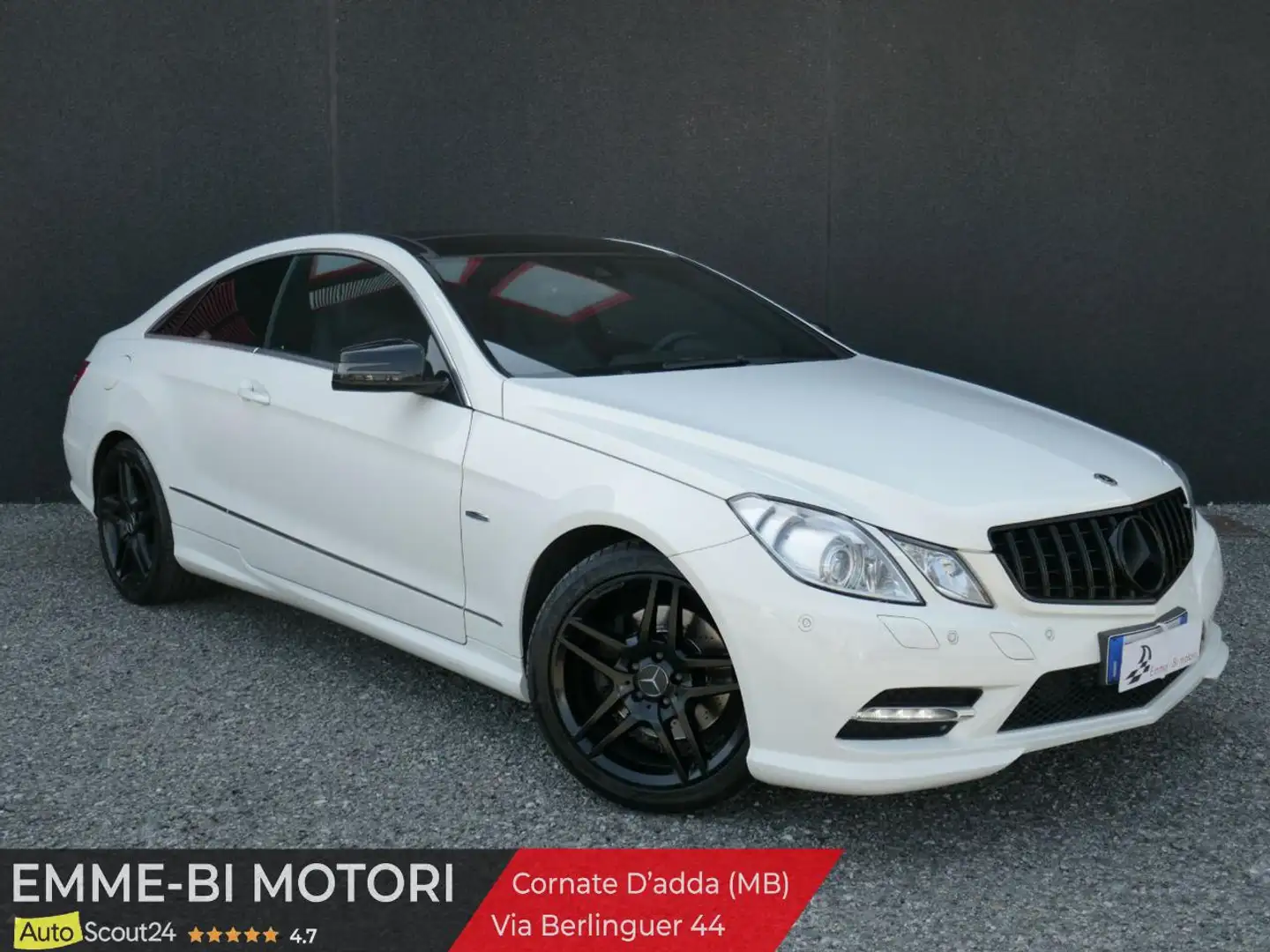 Mercedes-Benz E 220 CDI Coupé Premium Aut. Tetto apribile Bianco - 2