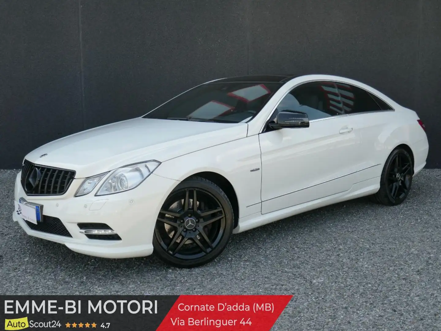 Mercedes-Benz E 220 CDI Coupé Premium Aut. Tetto apribile Bianco - 1