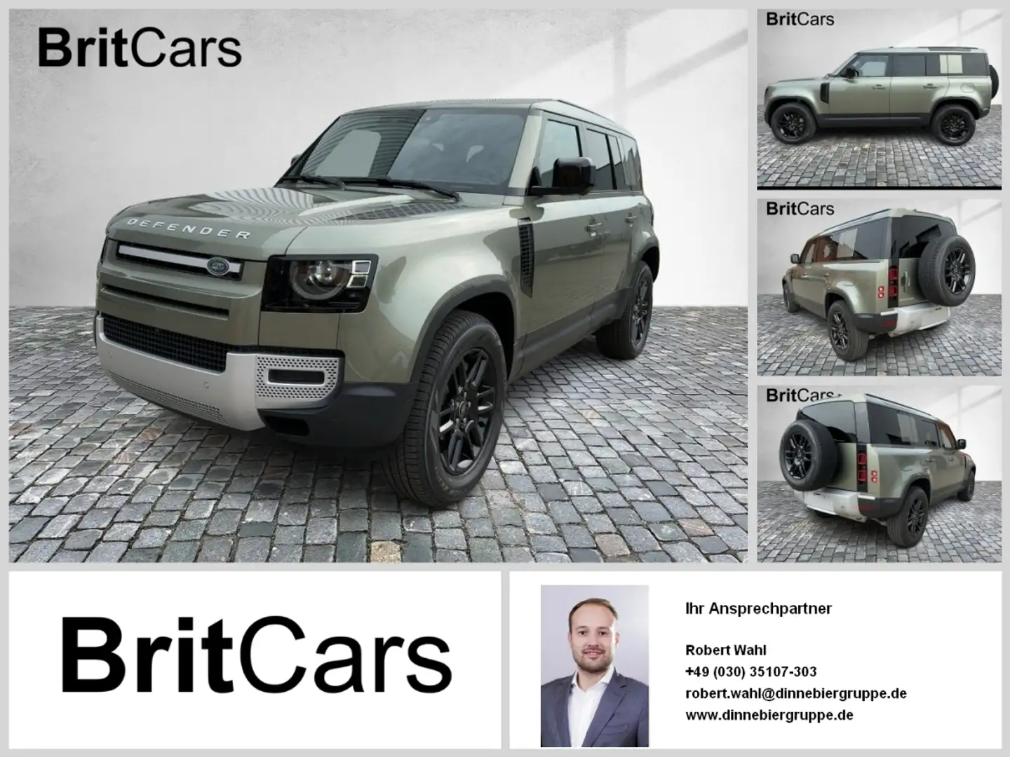 Land Rover Defender 110 P300e S Luft 360 4xSHZ Pano SpurH Grün - 1