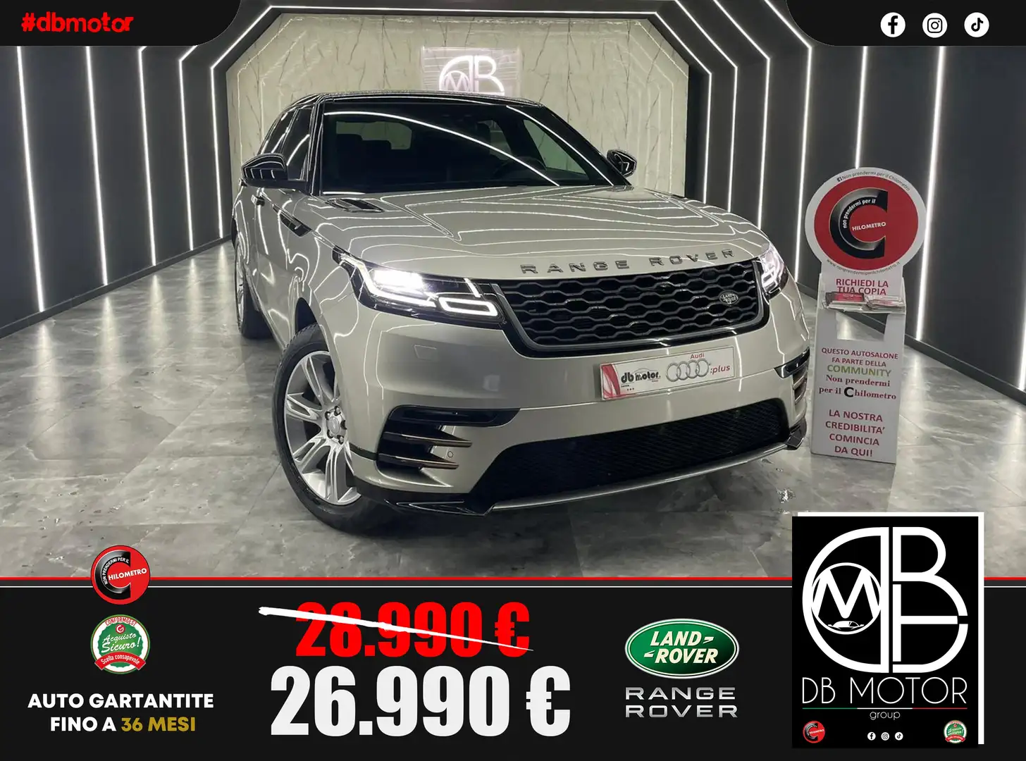Land Rover Range Rover Velar Range Rover Velar 2.0D I4 240 CV S auto Grigio - 1