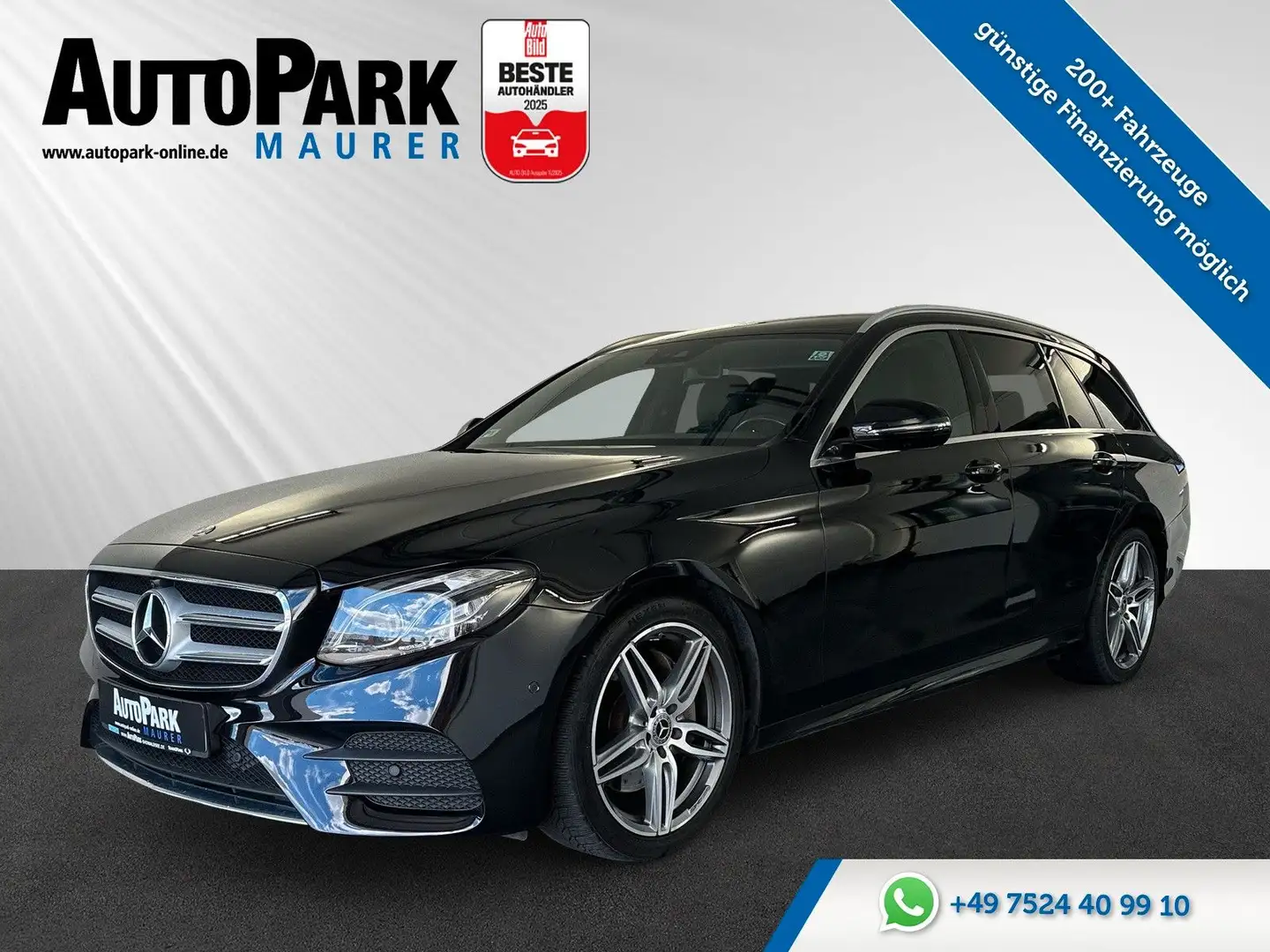 Mercedes-Benz E 220 T CDI d AMG-Line* AHK*Multibeam*360 Grad Schwarz - 1