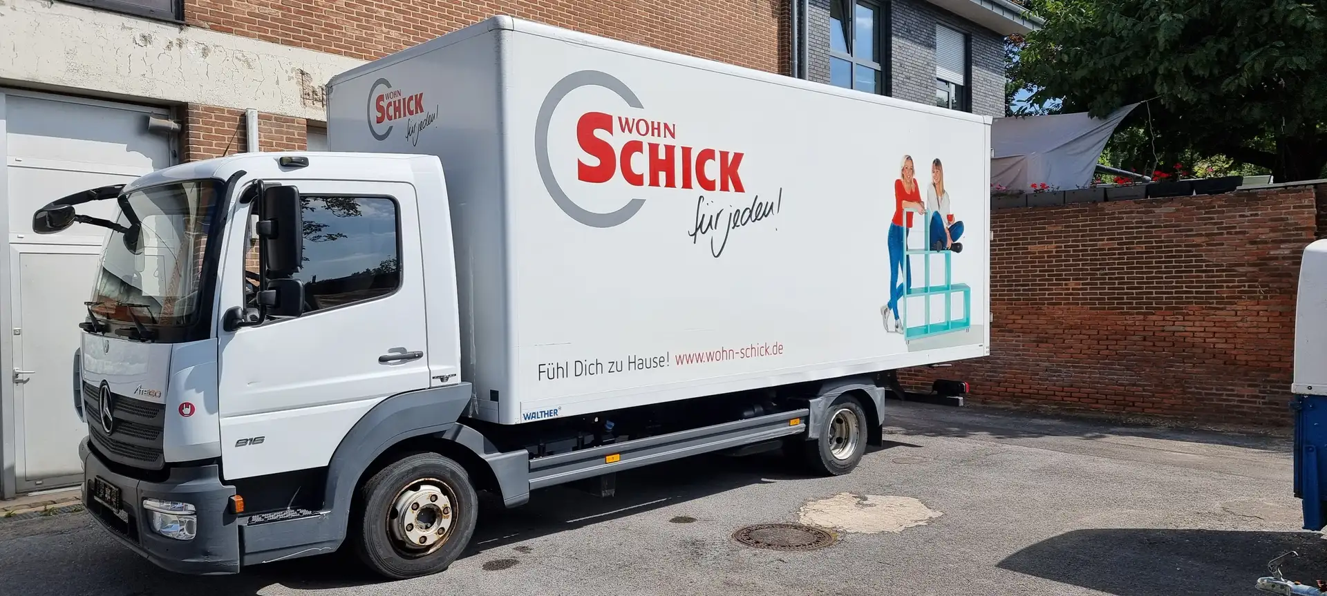 Mercedes-Benz Atego 816 Koffer 7.5 T Weiß - 1