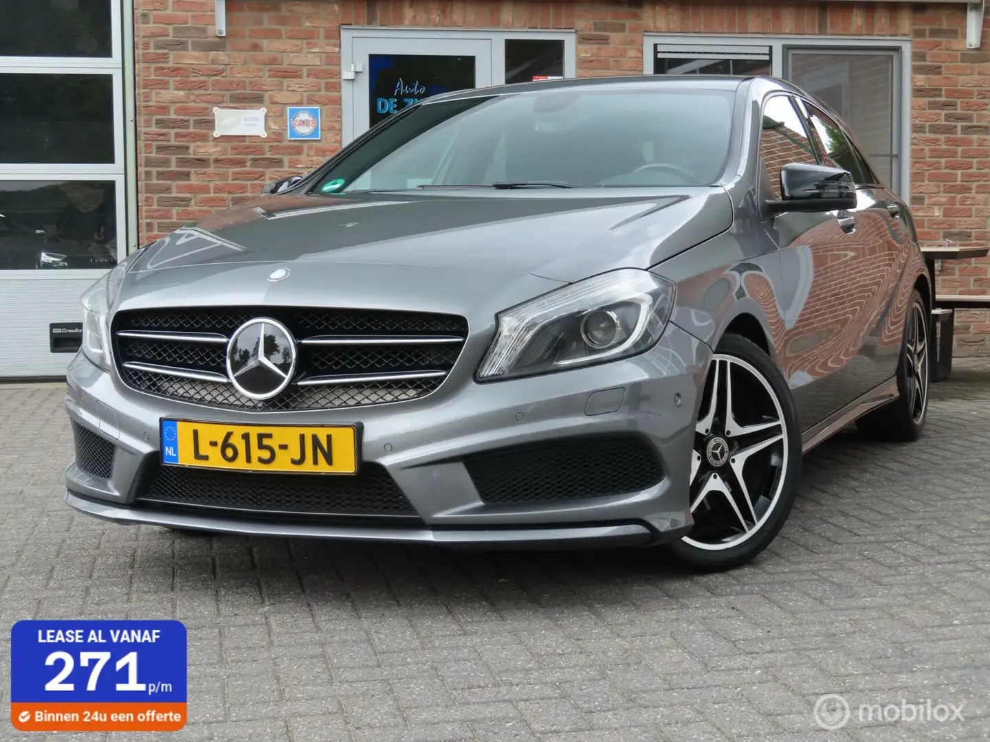 Mercedes-Benz A 250 AMG-line Autom/leer/afneemb trkhk/18"/stoelverw. Gris - 1