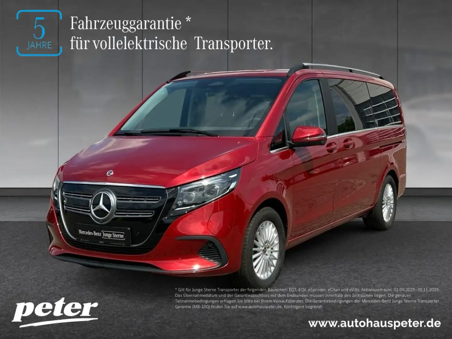 Mercedes-Benz EQV 300 AVANTGARDE MBUX+LED+DISTR Rouge - 1