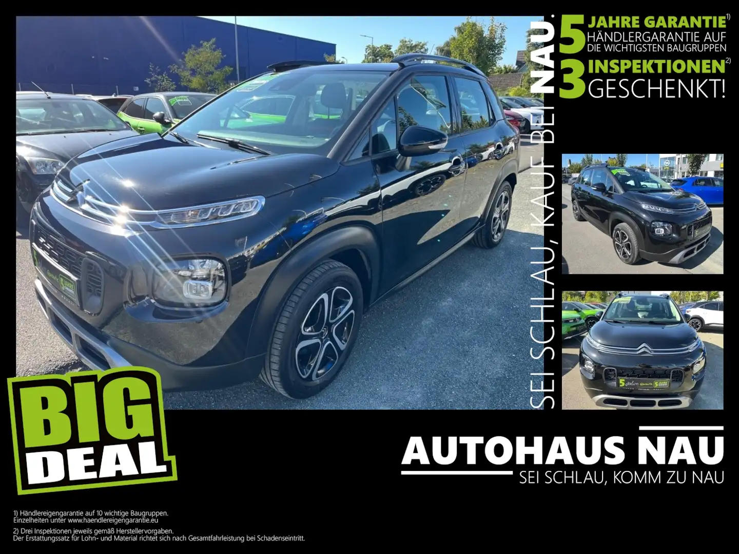 Citroen C3 Aircross 1.2 PureTech 110 Feel Inkl. Inspektionspa Zwart - 1