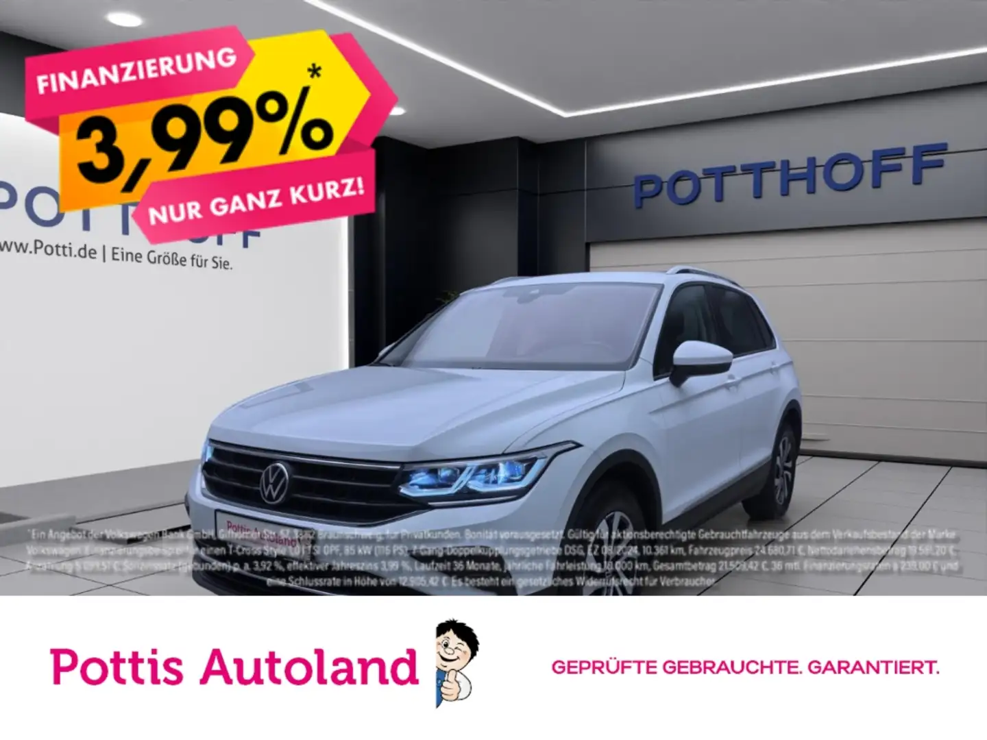 Volkswagen Tiguan 2.0 TDI ACTIVE NAVI AHK MATRIX ACC Blanc - 1