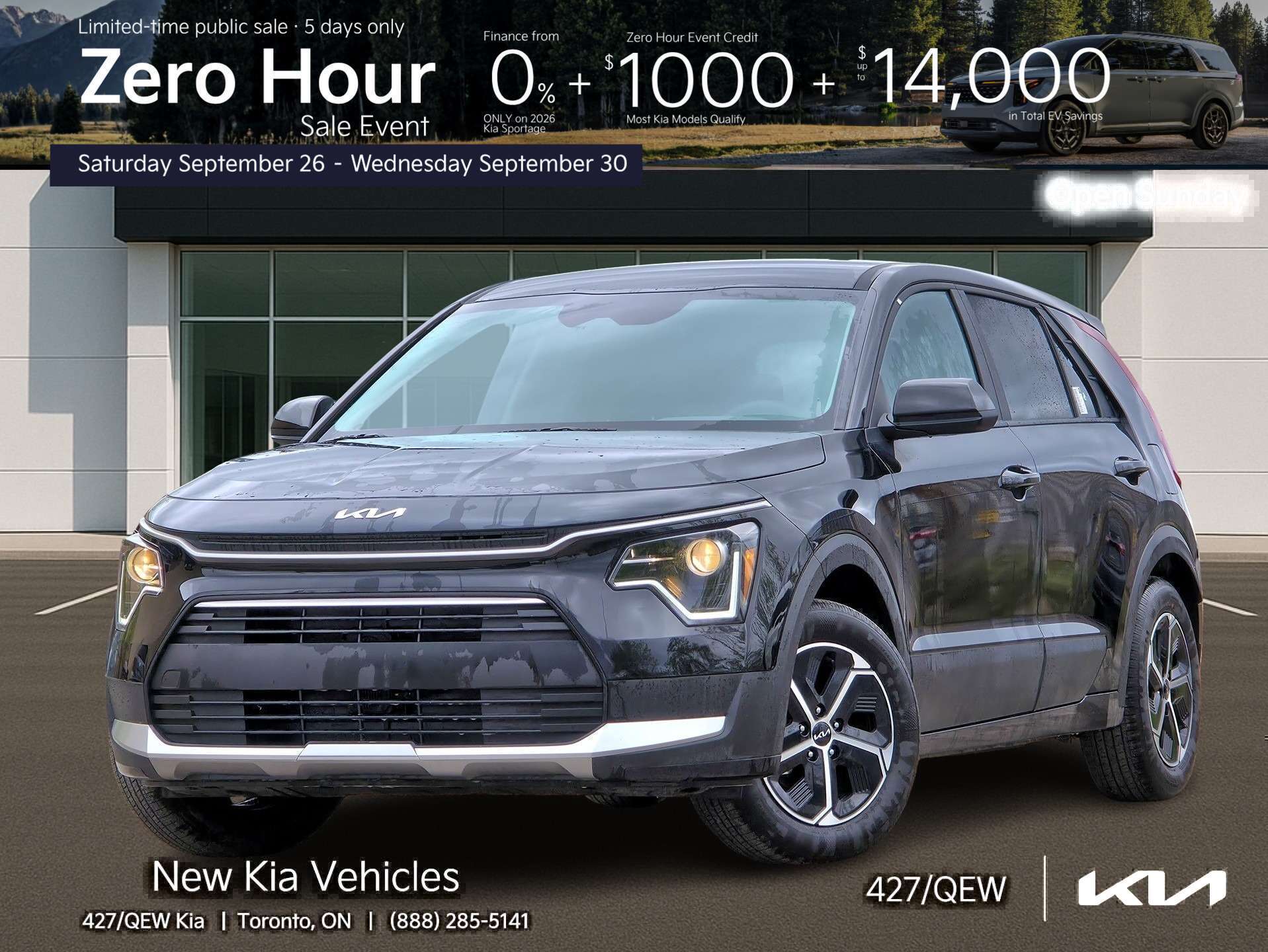 Black 2026 Kia Niro SUV / Crossover Front-Wheel Drive 6-Speed Automatic