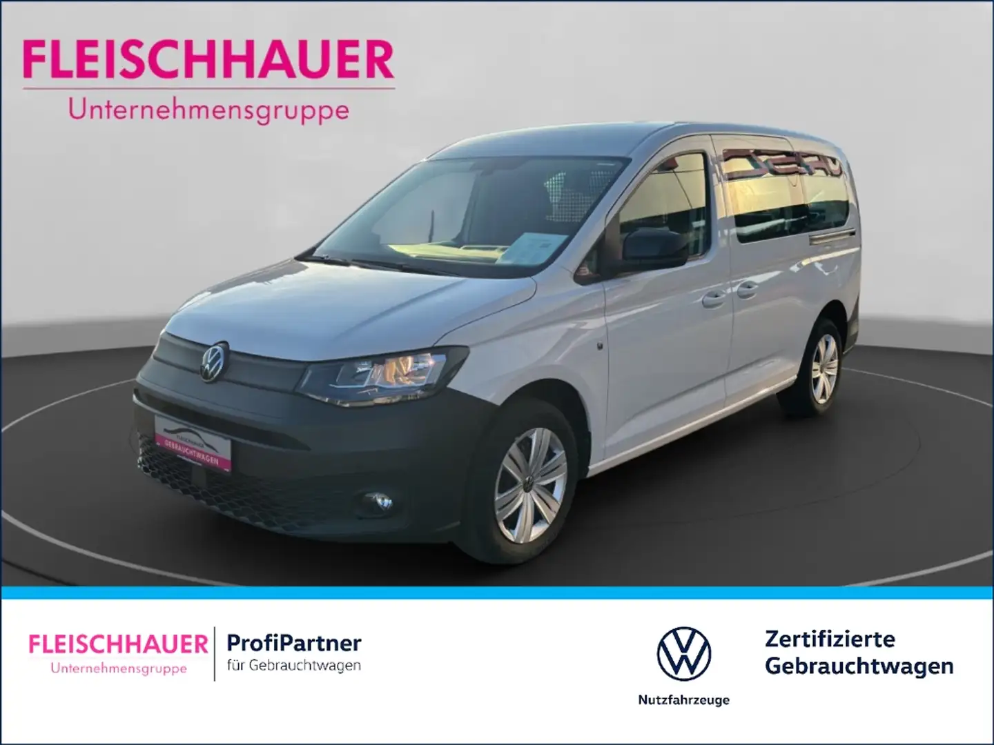 Volkswagen Caddy Cargo EcoProfi 1.5 TSI+NAVI+DAB+PARKLENKAS Weiß - 1
