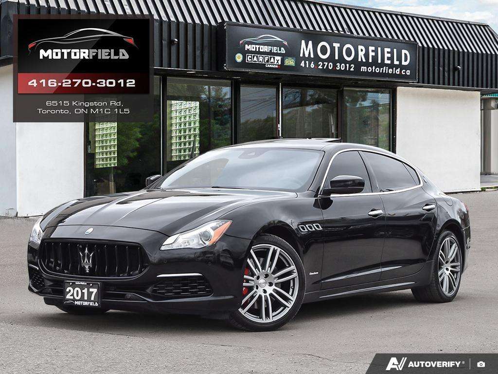 2017 Maserati Quattroporte S Q4 GranLusso AWD *Nero/Rosso, CarPlay, Surround