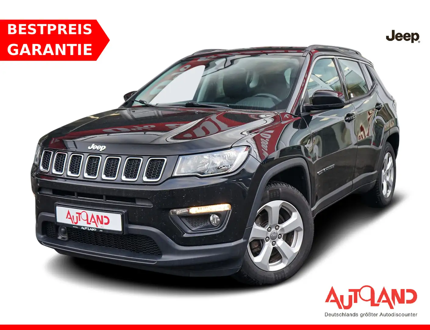 Jeep Compass 1.4 MultiAir Klima Tempomat AHK PDC Schwarz - 1