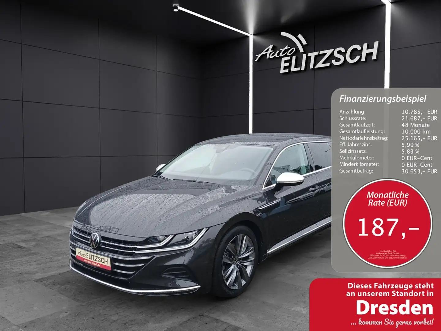Volkswagen Arteon SB TDI Elegance DSG LED AHK Kamera ACC Grau - 1
