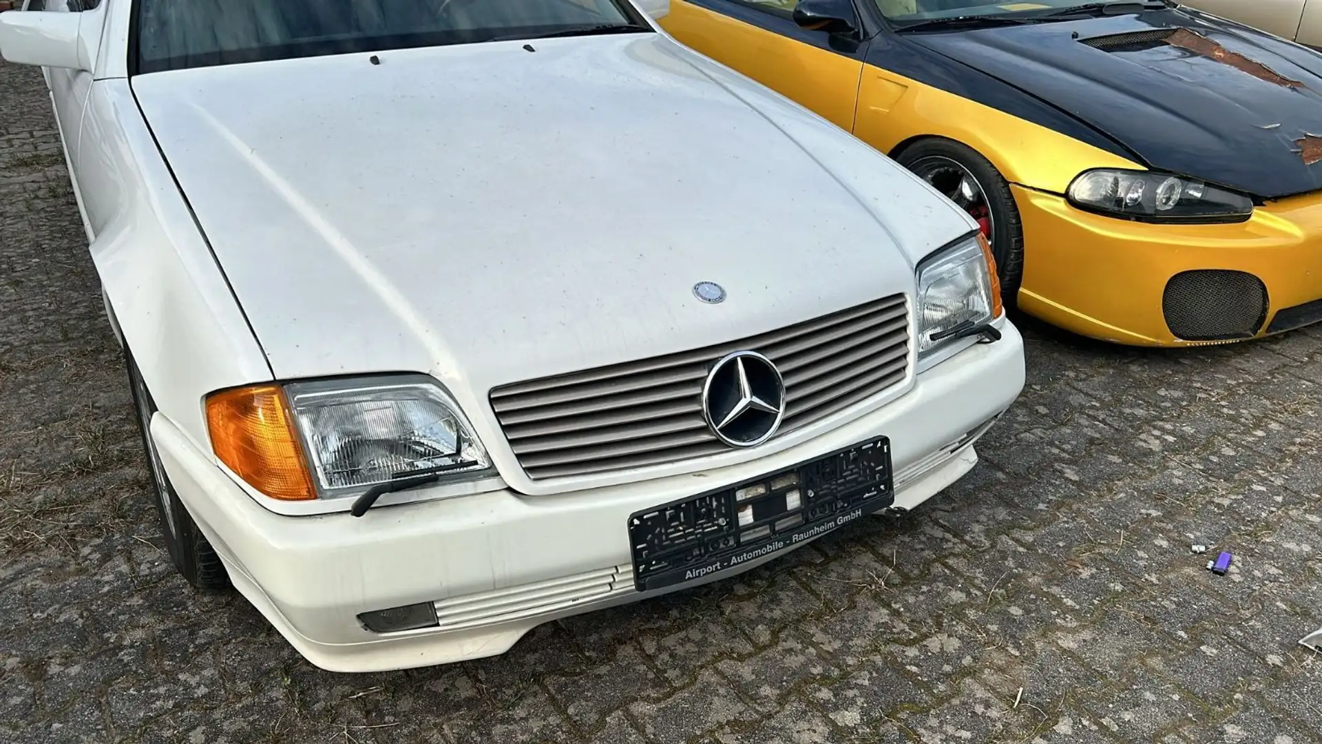 Mercedes-Benz SL 500 rostfrei,Leder grau,Carfax,H-tüv neu Weiß - 1