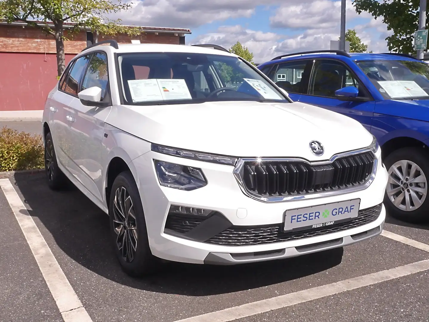 Skoda Kamiq Selection 1,0l TSI *SHZ LHZ RFK MATRIX* Blanc - 2