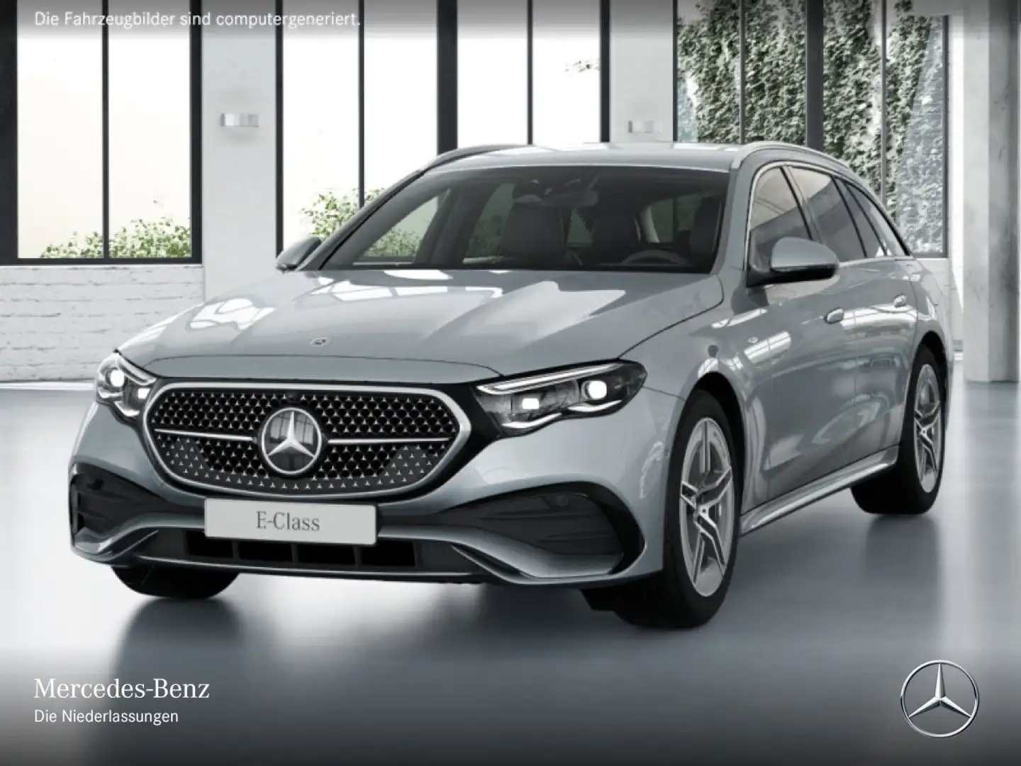 Mercedes-Benz E 300 de T Hybrid AMG Fahrass 360° Distr. AHK PTS Silber - 2