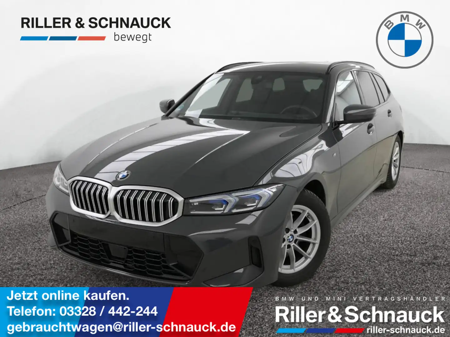 BMW 320 i Touring M Sport AHK+HUD+ACC+KAM+MEM Grau - 1