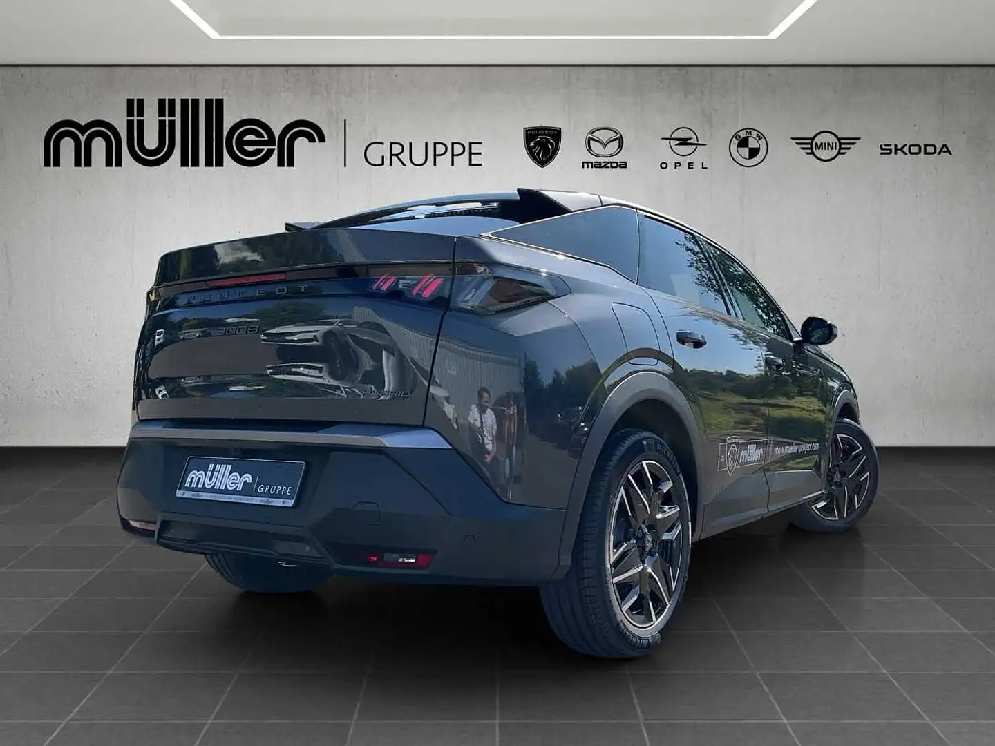 Peugeot 3008 Allure HYBRID 136 e-DSC6 Grau - 2