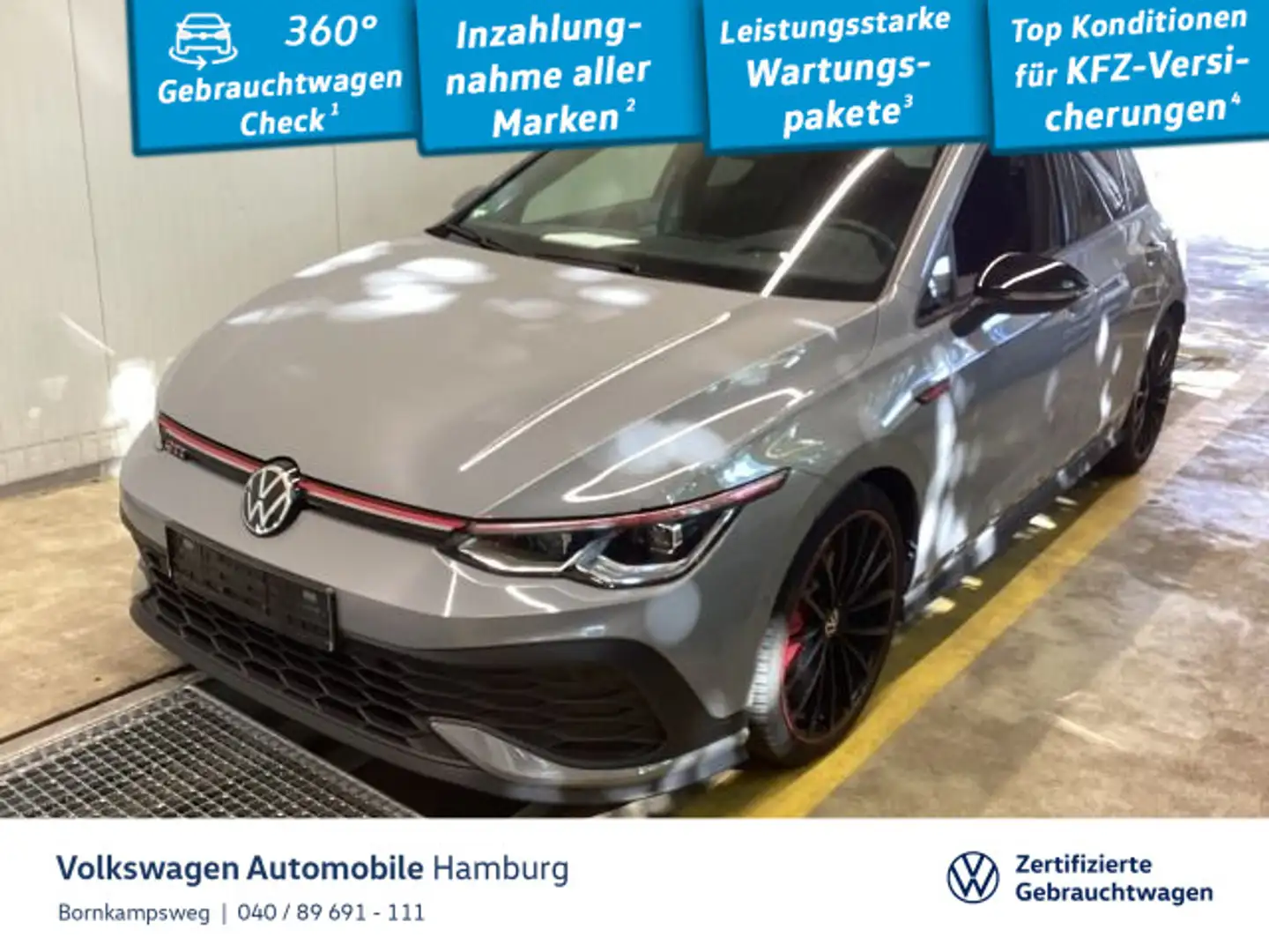 Volkswagen Golf GTI Golf VIII 2.0 TSI GTI Clubsport 45 DSG DCC Navi Gris - 1