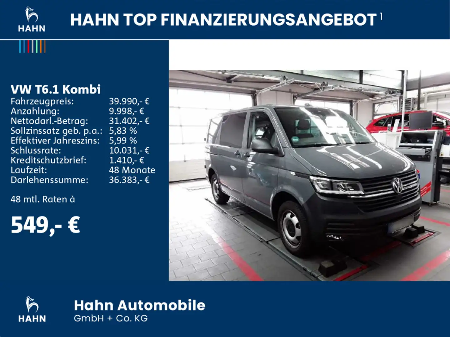 Volkswagen T6.1 Kombi KR 2,0TDI150kWDSG 4-SITZER NAVI KLIMA Šedá - 2
