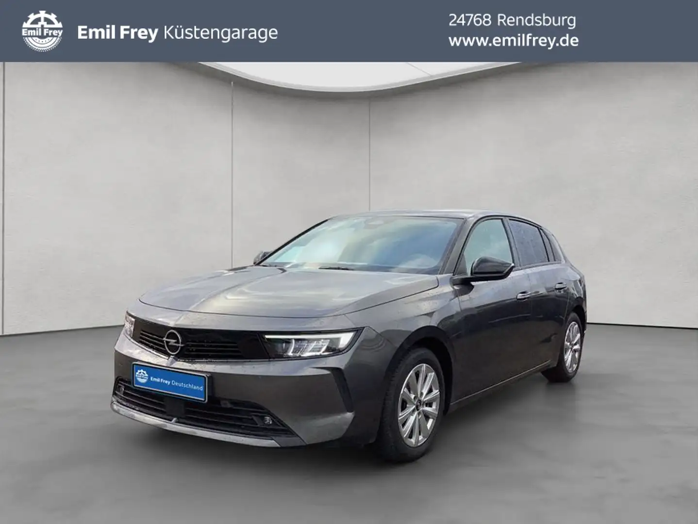 Opel Astra 1.2 Turbo Automatik Elegance AHK, LED, KAM Grijs - 1