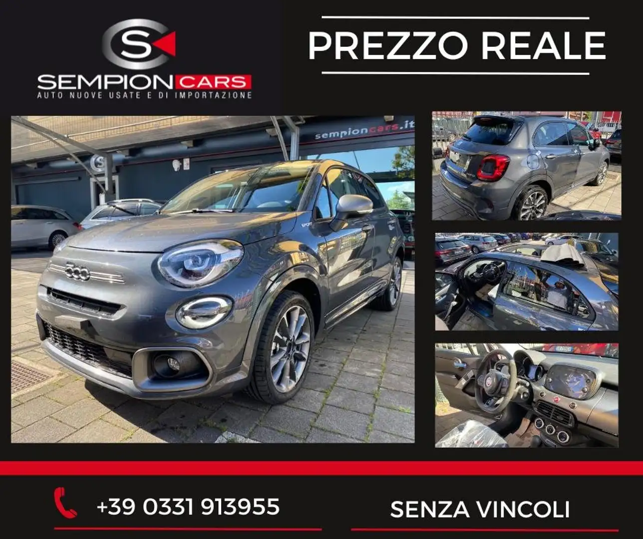 Fiat 500X Dolcevita 1.5 t4 hybrid dct CABRIO/PREZZO REALE Grijs - 1