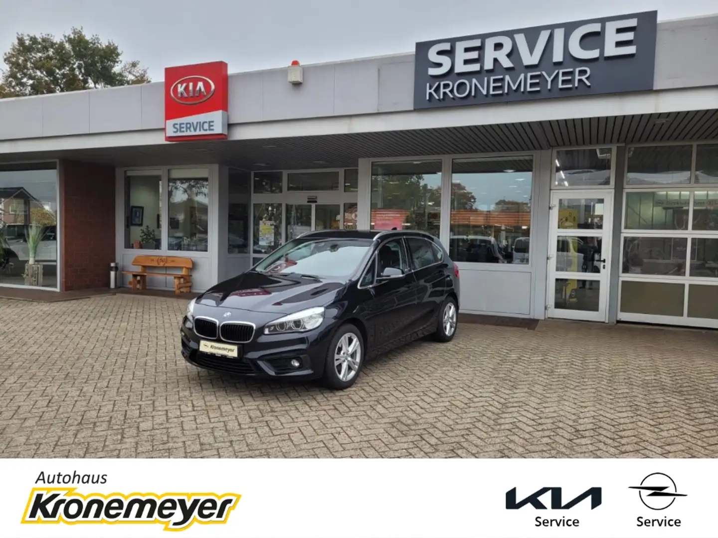BMW 218 Active Tourer d Aut. Advantage Navi LED El. Heckkl Noir - 1