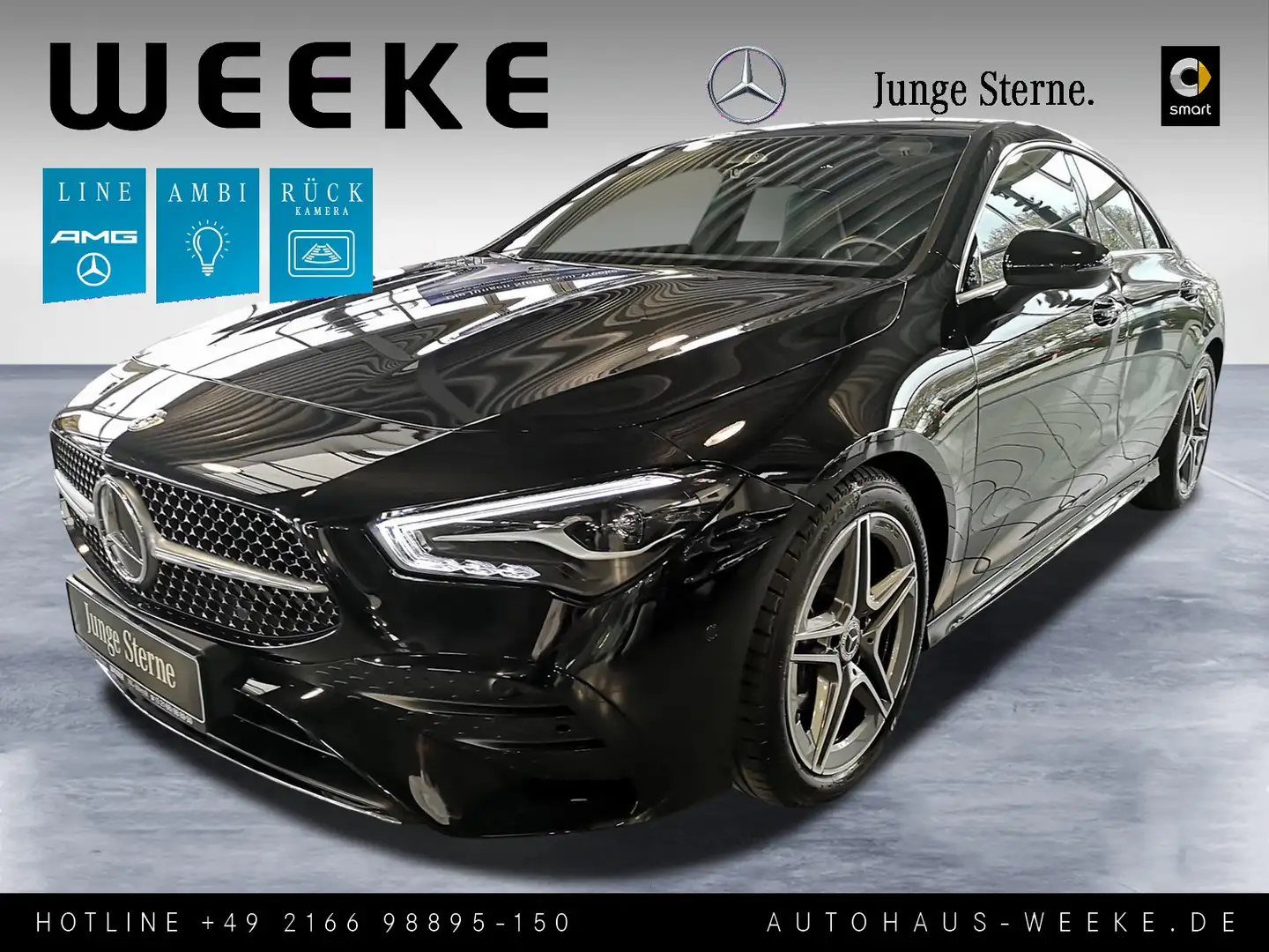 Mercedes-Benz CLA 180 Coupé AMG ADVANCED PLUS+AMBIENTE+KAMERA+ Schwarz - 1