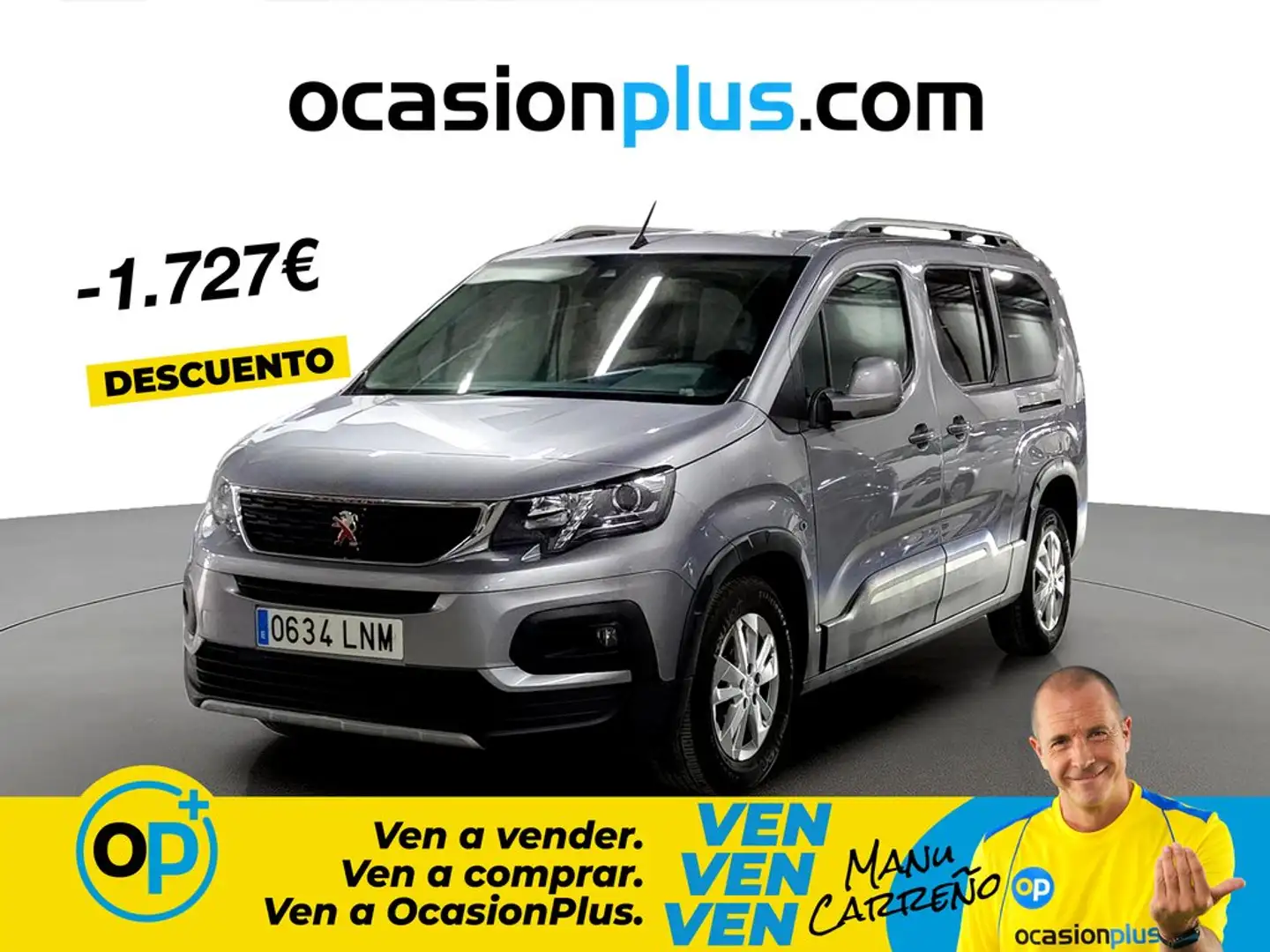 Peugeot Rifter 1.5BlueHDi S&S Long Allure Pack 7pl 130 Gris - 1