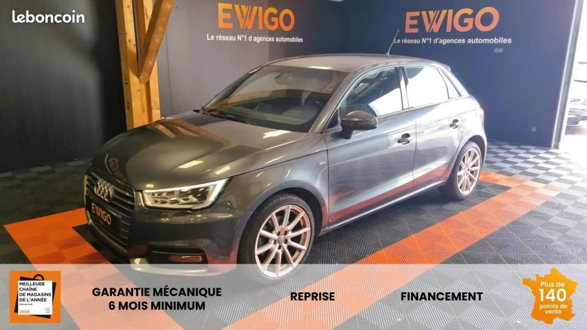 Audi A1 1.6 TDI 115 S-LINE S-TRONIC BVA Gris - 1