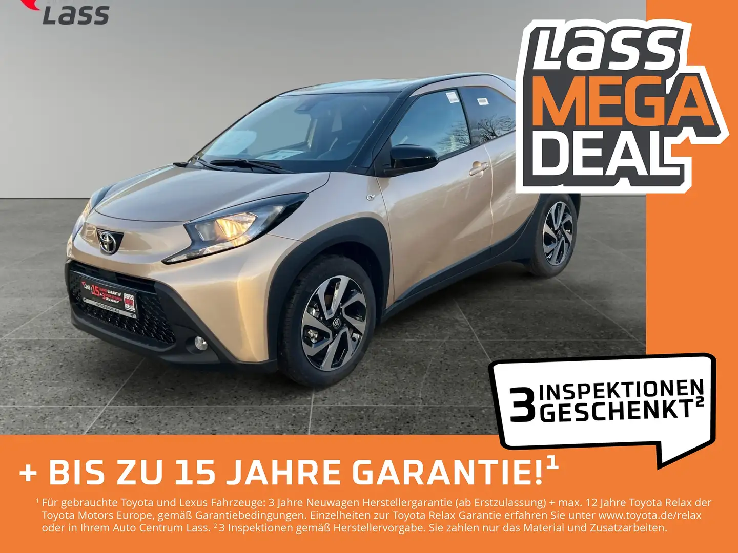 Toyota Aygo 1.0 Teamplayer ACC Fernlichtass. Kam. Navi Schwarz - 1