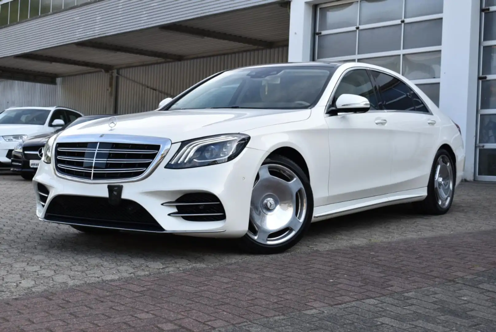 Mercedes-Benz S 400 d 4Matic L AMG Line *Maybach Felgen* Weiß - 1