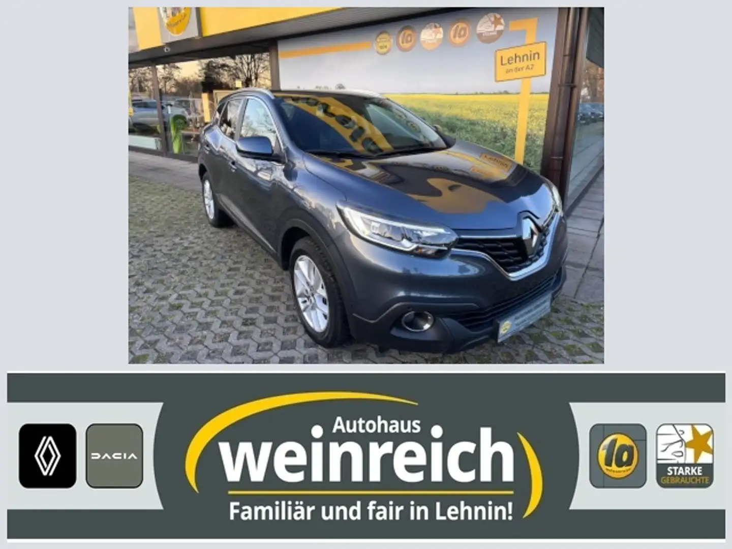 Renault Kadjar mit Klima, Navi & Bluetooth Klima Navi Gris - 1