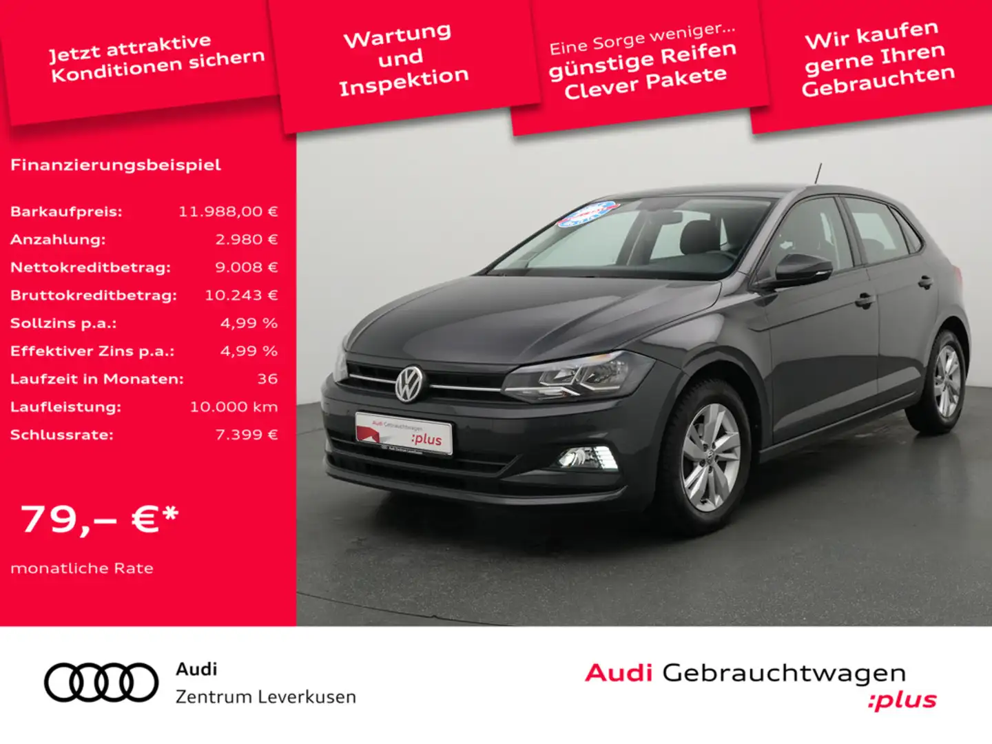 Volkswagen Polo Comfortline CARPLAY PDC NAVI SHZ Schwarz - 1