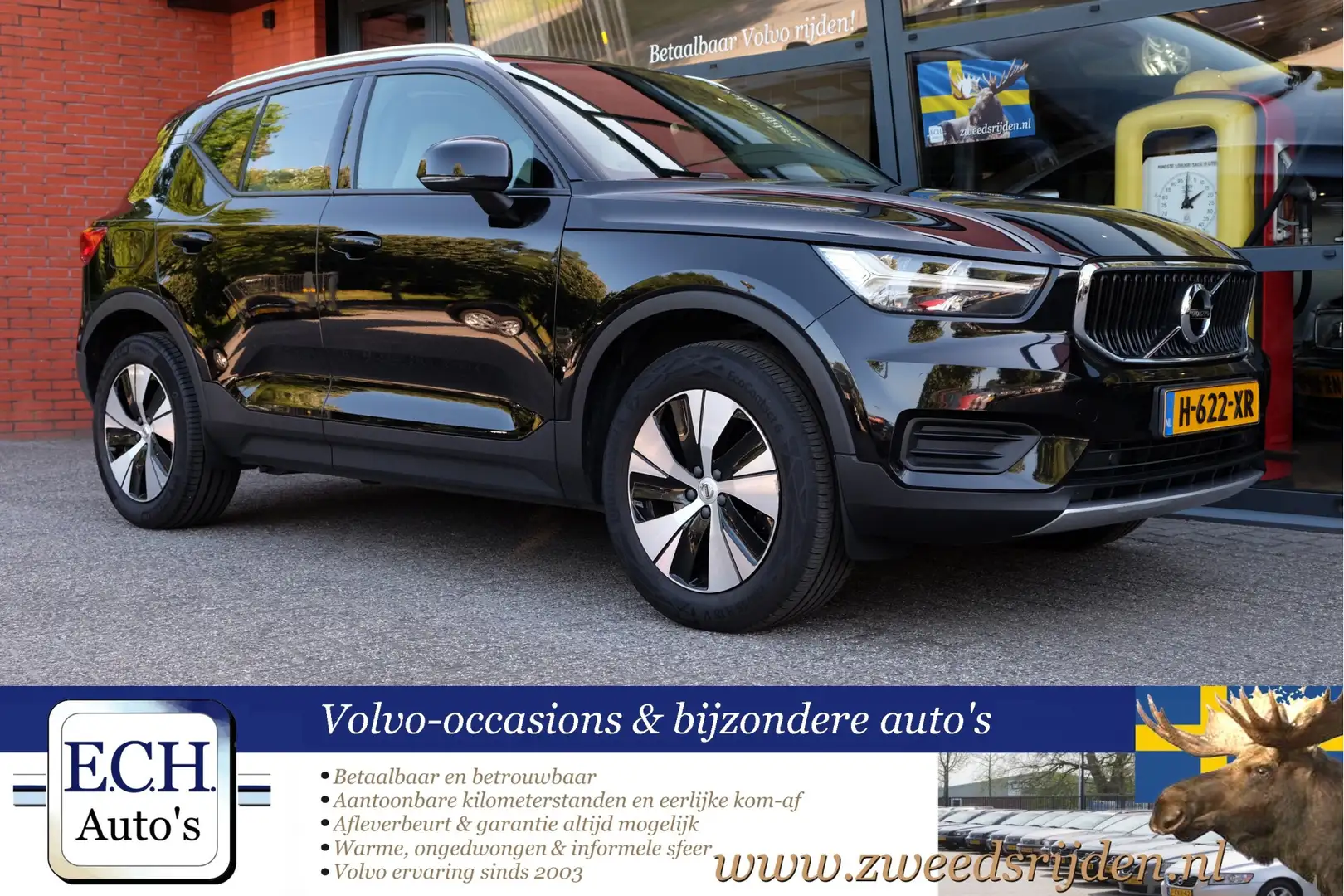 Volvo XC40 1.5 T5 Twin Engine, Adaptieve CC, BLIS, Apple CarP Zwart - 1