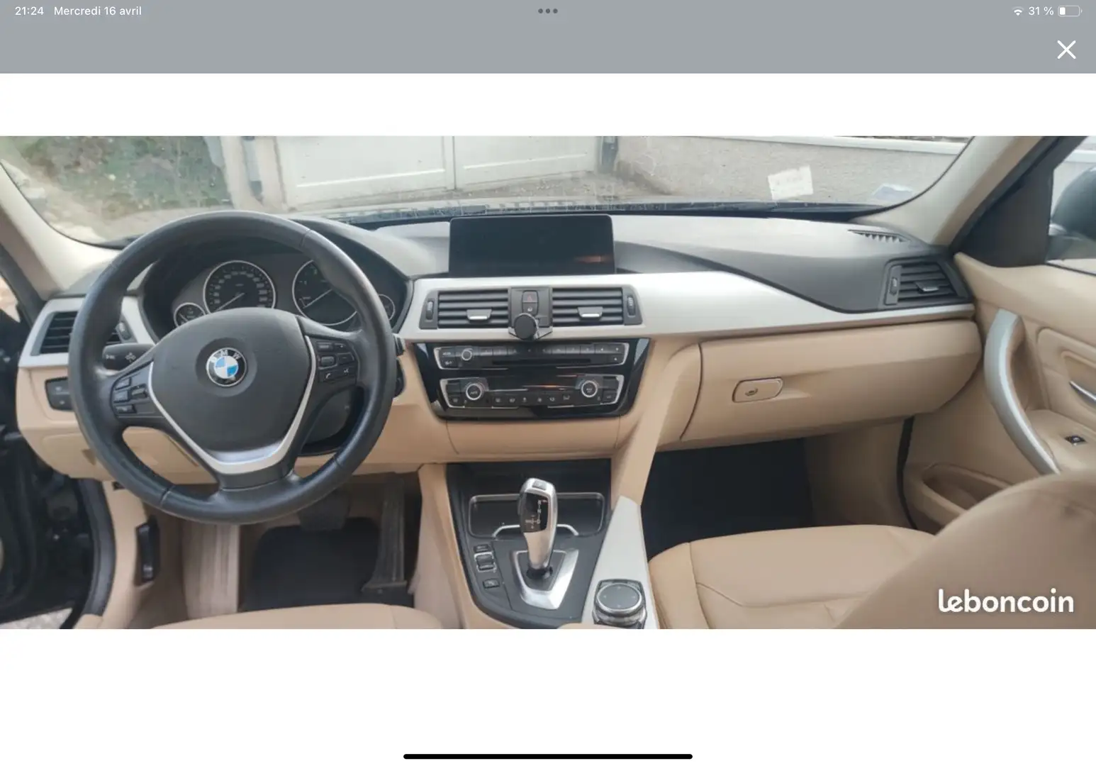 BMW 318 Touring 318d 150 ch Lounge Plus A Noir - 1