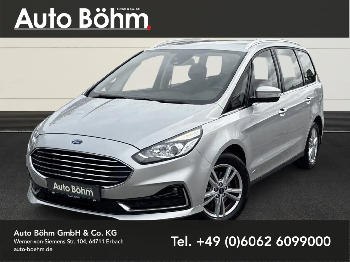 Ford Galaxy Titanium AWD 2.0 7-Sitzer+3Z. Klima+Temp+PDCv+h Silber - 1