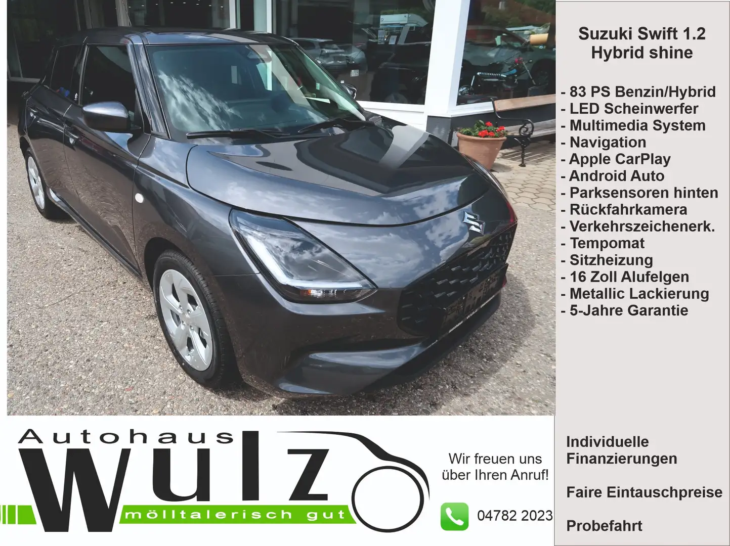 Suzuki Swift 1,2 Hybrid DualJet Shine Vert - 1